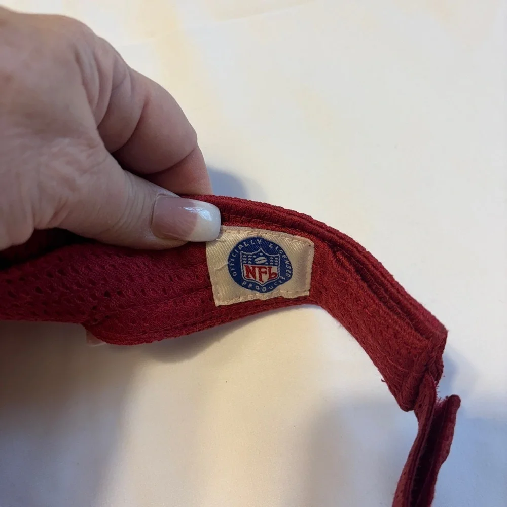 Vintage Men's San Francisco 49ers '47‎ Brand Clean Up Visor in scarlet